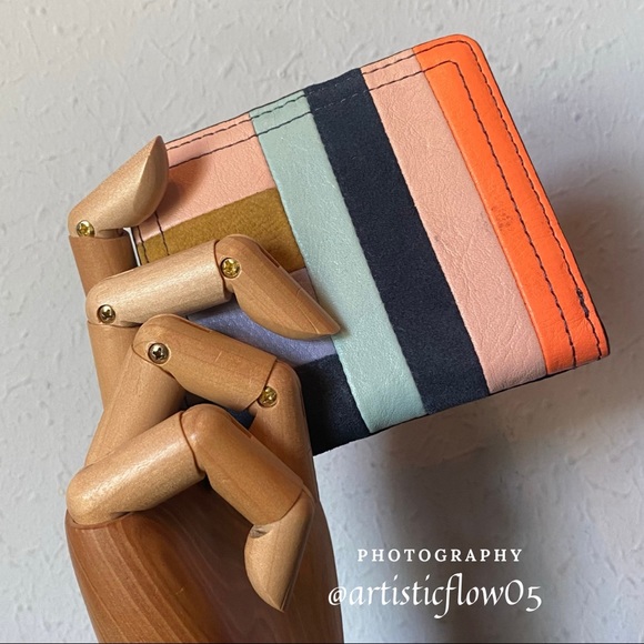 Fossil Handbags - NEW! Fossil Multi Color Small Logan RFID Bifold